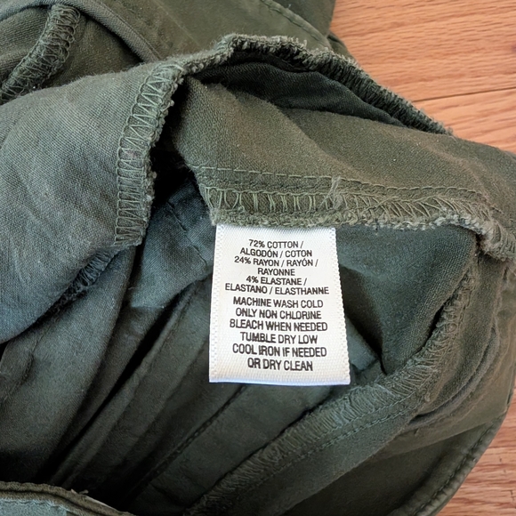 LOFT Skinny Ankle Pants Olive Green Size 0 - Picture 3 of 4